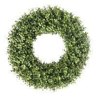 Mills Floral Company 18" Artificial Boxwood Round Wreath