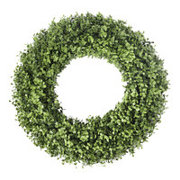 Mills Floral Company 19" Artificial Boxwood Round Wreath