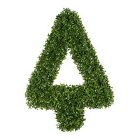 Mills Floral Company 21 1/2" x 25 1/2" Artificial Boxwood Tree Wreath