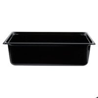 Vollrath 9006420 Super Pan® Full Size Black High Heat Plastic Food Pan - 6 inch Deep