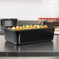 Vollrath 9006420 Super Pan® Full Size Black High Heat Plastic Food Pan - 6 inch Deep
