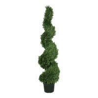 Mills Floral Company 60" Artificial Potted Cypress Spiral Topiary