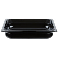 Vollrath 9022420 Super Pan® 1/2 Size Black High Heat Plastic Food Pan - 2 1/2 inch Deep