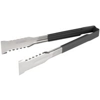 Vollrath 4790920 Jacob's Pride 9 1/2 inch Stainless Steel VersaGrip Tongs with Black Coated Kool Touch® Handle