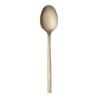 Libbey Elexa Satin OR 7 1/4" 18/0 Gold Stainless Steel Heavy Weight Oval Dinner Spoon - 36/Case