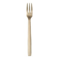 Libbey Elexa Satin OR 5 1/4" 18/0 Gold Stainless Steel Heavy Weight Cocktail Fork - 36/Case