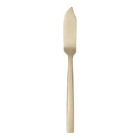 Libbey Elexa Satin OR 5 1/4" 18/0 Gold Stainless Steel Heavy Weight Butter Spreader - 36/Case