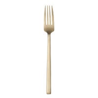 Libbey Elexa Satin OR 8 3/8" 18/0 Gold Stainless Steel Heavy Weight Dinner Fork - 36/Case