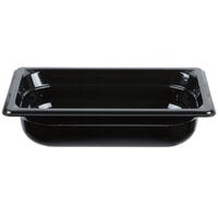 Vollrath 9042420 Super Pan® 1/4 Size Black High Heat Plastic Food Pan - 2 1/2 inch Deep