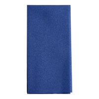 Choice 12" x 17" Navy Airlaid Linen-Feel 1/6 Fold Guest Towel - 500/Case