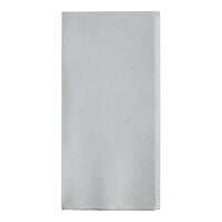 Choice 12" x 17" Gray Airlaid Linen-Feel 1/6 Fold Guest Towel - 500/Case