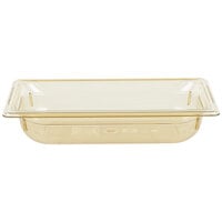 Vollrath 9032410 Super Pan® 1/3 Size Amber High Heat Plastic Food Pan - 2 1/2 inch Deep