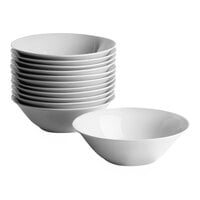 10 Strawberry Street Catering 20 oz. Round White Porcelain Cereal Bowl - 12/Case