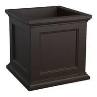Mayne Fairfield 24" x 24" x 24" Square Espresso Polyethylene Planter