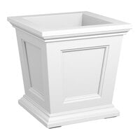 Mayne Fairfield 16" x 16" x 16" Square White Polyethylene Planter