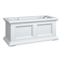 Mayne Fairfield 11" x 24" x 10 13/16" Rectangular White Polyethylene Window Box
