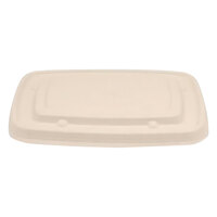 Tellus Products 24-32 oz. Rectangular Fiber Take-Out Lid - 300/Case