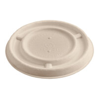 World Centric Compostable Fiber Lid with Leaf Plus for 4 oz. Fiber Portion Cup - 1,000/Case