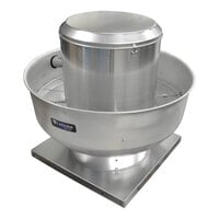 Canarm ALX-UB Series S 13 1/2" Spun Aluminum Variable-Speed Upblast Belt Drive Exhaust Fan ALX135UBT10033 - 1,417 CFM, 1 Phase, 1/3 hp