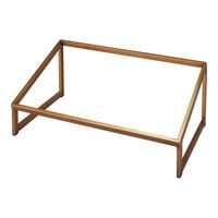 Smart Buffet Ware T-Collection by Front of the House 20 3/4" x 12 3/4" x 8 1/2" Full Size Copper Stainless Steel Slanted Riser