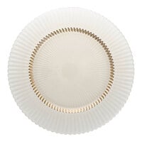 Zwiesel Fortessa Archie 10 5/8" Ginger Gold Round Glass Dinner Plate - 4/Case