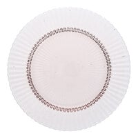 Zwiesel Fortessa Archie 10 5/8" Pink Round Glass Dinner Plate - 4/Case