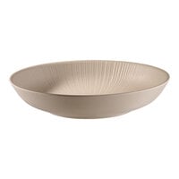 APS Nero 27.1 oz. Brown Round Melamine Bowl - 6/Case