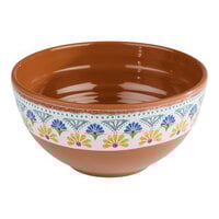 APS Arabesque 27 oz. Multicolored Round Melamine Bowl - Sample