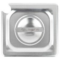 Vollrath 94600 1/6 Size Stainless Steel Slotted Cover for Super Pan 3