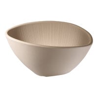 APS Nero 16.9 oz. Brown Organic Melamine Bowl - 6/Case