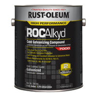 Rust-Oleum ROCAlkyd 7000 System 1 Gallon High-Performance Gray Cold Galvanizing Compound 206193 - 2/Case