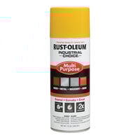 Rust-Oleum Industrial Choice 1600 System 12 oz. OSHA Safety Yellow Multi-Purpose Enamel Spray 1644830 - 6/Case