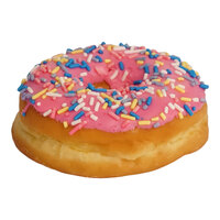 Talerico Bakery Pink Iced Donut Ring 2.8 oz. - 24/Case