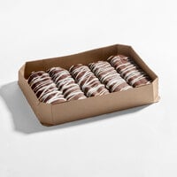 Talerico Chocolate Iced Buttercreme-Filled Long John Donut 5.2 oz. - 20/Case
