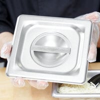 Vollrath 93600 1/6 Size Stainless Steel Solid Cover for Super Pan 3