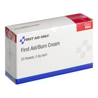 First Aid Only G343-091 0.9 Gram First-Aid Burn Cream Packet - 750/Case