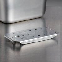 Vollrath 70400 False Bottoms 1/4 Size Stainless Steel Drain Tray for Super Pan 3