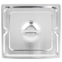 Vollrath 93110 2/3 Size Stainless Steel Solid Cover for Super Pan 3