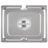 Vollrath 94900 1/9 Size Stainless Steel Slotted Cover for Super Pan 3