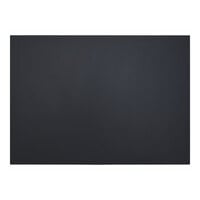 BFM Seating Relic 30" x 72" Black Rectangular 1" Thick Melamine Table Top with Matching Edge