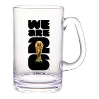 GET FIFA World Cup 2026™ 20 oz. SAN Plastic Beer Mug with Color Logo - 24/Case