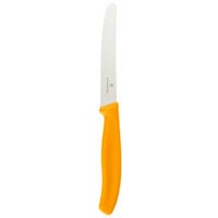 Victorinox 6.7836.L119 4 1/2 inch Utility Knife with Orange Handle