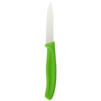 Victorinox 6.7606.L114 3 1/4 inch Paring Knife with Green Handle