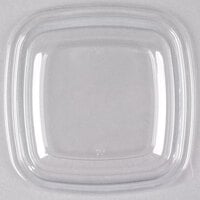 Sabert 51500B500 Bowl2 Clear Flat Lid for 8, 12, and 16 oz. Square Bowls - 500/Case