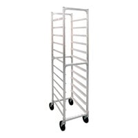New Age Industrial Heavy-Duty Series 10-Pan End-Load Full-Size Mobile Aluminum Steam Table Pan Rack 52199