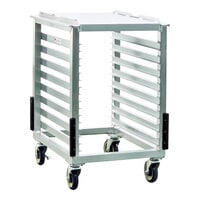 New Age Industrial 98001 23 1/4" x 26" Heavy-Duty Aluminum Slicer / Mixer Stand with 16 Tray Slides