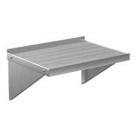 New Age 95634 18" x 24" Heavy-Duty Wall-Mounted 12-Gauge Aluminum Microwave Shelf