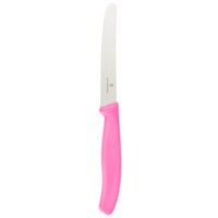Victorinox 6.7836.L115 4 1/2 inch Utility Knife with Pink Handle