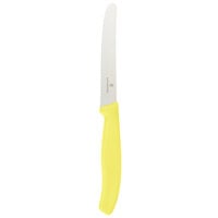 Victorinox 6.7836.L118 4 1/2 inch Utility Knife with Yellow Handle