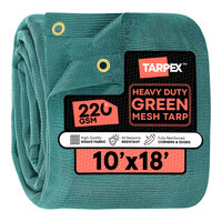 Chicago Canvas & Supply 10 Oz Vinyl Mesh Polyester Tarp – 10x16 Feet, Made In USA